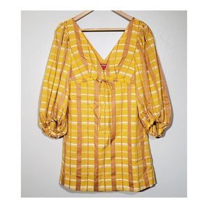 Staud - Plaid Mini Dress